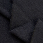 Black Cotton Sweatshirt Fleece Fabric